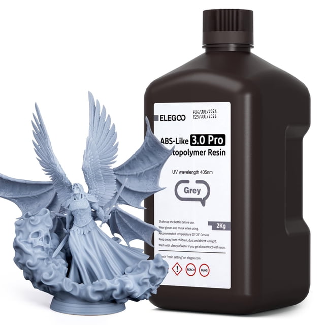 Resina para impresión 3D ELEGOO ABS Like Resin 3.0 Pro 2000g Gris