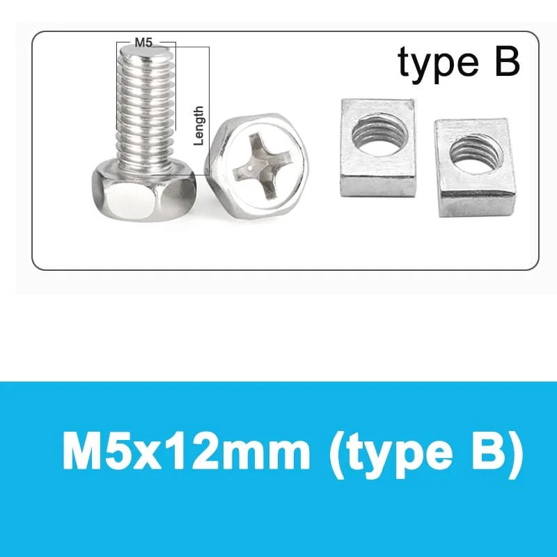 Lot De 10 Boulons & Écrous Batterie Moto M6 X 16mm Acier Carbone - Compatible Moto VTT Scooter