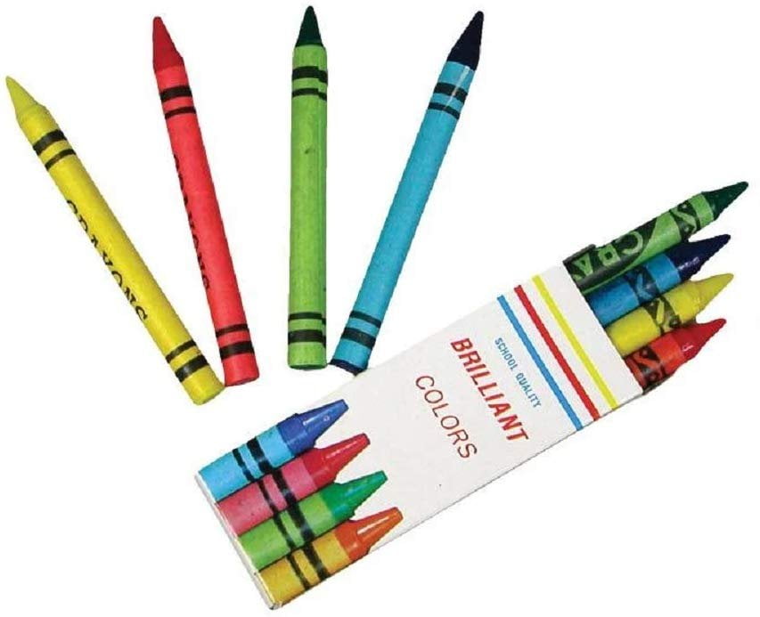 Pack of 792 Colorful Crayons. 4 Classic Colors NonToxic Art Tools for