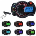 thumbnail image 1 of Velocímetro LCD universal para motocicleta Desiderio RX2N, velocímetro ajustable con sensor de velocidad de 0 a 299 km/h, retroiluminación de 7 colores, 1 of 5