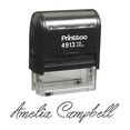 thumbnail image 1 of Printtoo Personalized Black Self Inking Custom Stamp Custom Signature Rubber Stamper -58 x 22 mm, 1 of 6