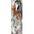 thumbnail image 2 of Grey, Jace 11x24 Gold Ornate Wood Framed with Double Matting Museum Art Print Titled - Coffee Abstract, 2 of 4