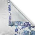 thumbnail image 3 of Ambesonne Watercolor Kitchen Curtains, Blue Flowers Leaves, 55"x45", Royal Blue Pale Blue, 3 of 3