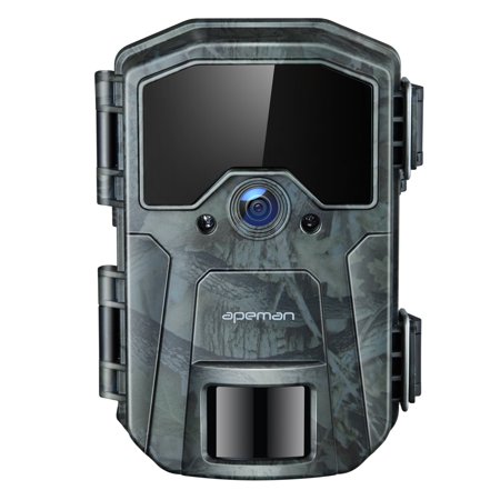 Trail Camera 1080P IR Night Vision 130° Wide Angle Motion-Activated for Outdoor Security & Wildlife
