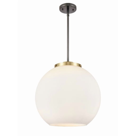 221-3S-BAB-G121-16 Innovations Lighting Athens - 3 Light Pendant In Industrial Style-16.38 Inches Tall and 15.75 Inches Wide-Black Antique Brass