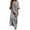 Gray Dress for Women, variant on HAPIMO Women's Cotton Linen Plus Size Maxi Dress Rainbow Stripe Boho Holiday Long Sleeve Autumn Dresses V Neck Vintage Elegant Casual Comfy Pocket Gray S