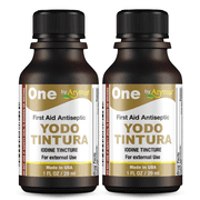 Arymar Yodo Tintura Iodine, – First Aid Antiseptic for Wounds, 1 fl oz (2-Pack)