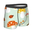 thumbnail image 3 of Kll Mushroom Bee Men'S Cotton Boxer Briefs Underwear-X-Large, 3 of 9