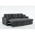 thumbnail image 4 of Pemberly Row Fabric Sleeper Sofa with Storage Compartment in Dark Gray, 4 of 7