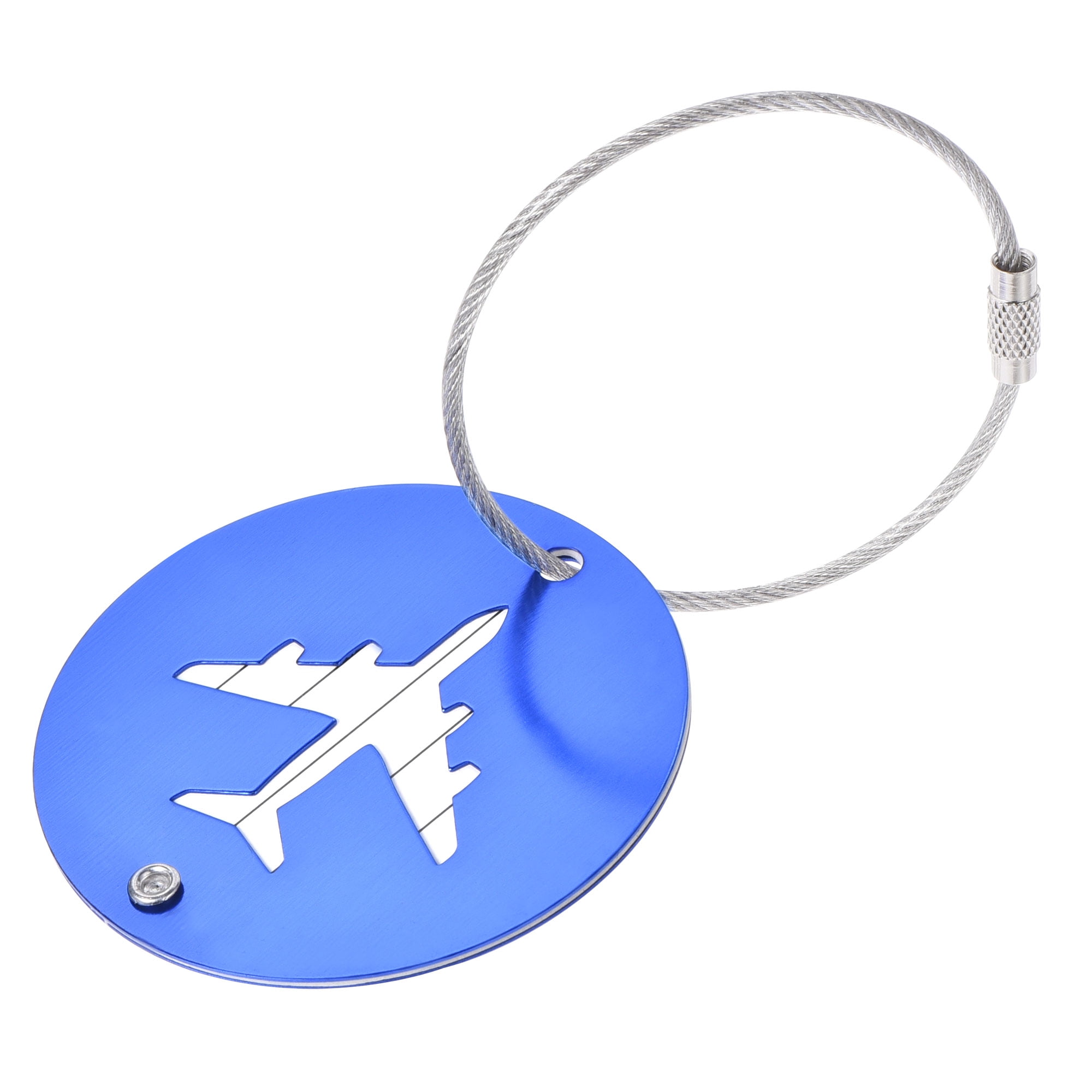 Uxcell 6cm Diameter Identifier Card Holder Label Luggage Tag for Travel