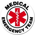 thumbnail image 1 of 5" Emergency Medical Team Vinyl Sticker, 1 of 1