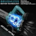 thumbnail image 3 of Brushless Cordless Leaf Blower Electric Blower Battery Powered Snow Blower ,Control air intake, 3 of 5