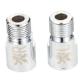 thumbnail image 3 of Extensores de pedales de bicicleta, adaptadores de pedal de eje extensible de 20 mm/0,79 pulgadas, ajustes de brazo de manivela plata Cola Pedal de bicicleta extendido, 3 of 8