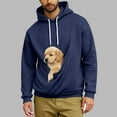 thumbnail image 2 of Fewfanhot Sweatshirts for Men Pet Carrier Hoodie Cat Dog Pouch Holder Sweatshirt Shirt Top Larger Pocket Long Sleeve Hooded, 2 of 5