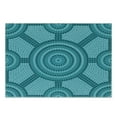thumbnail image 3 of Teal Cutting Board, Abstract Aboriginal Dot Painting Native Prehistoric Cultural Art in Australia, Decorative Tempered Glass Cutting and Serving Board, Small Size, Teal, by Ambesonne, 3 of 5