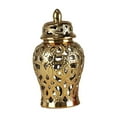 thumbnail image 4 of Tarro de para jengibre, tarro de hueco, artesanía, regalo de inauguración de la casa, tarro decorativo, arreglo floral para balcón y Oro, 4 of 8