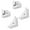 White, variant on Tablet Wall Mount Holder Adjustable Holder Bracket 360 Degree Rotation for Tablets, Phones, EReaders