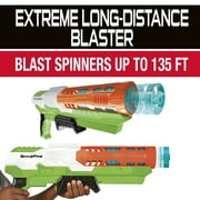 Air Warriors: Spin Fire - Blaster, 10 Spinners Darts, Accurate Flights, Shoots Up To 135 Feet, Kids Toy, Ages 6+