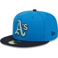 thumbnail image 3 of Men's New Era Royal Oakland Athletics 59FIFTY Fitted Hat, 3 of 5