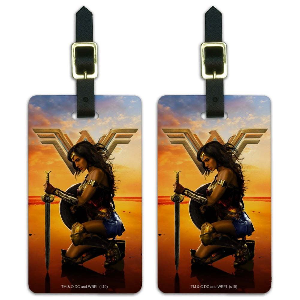 Graphics and More Wonder Woman Movie Poster Luggage ID Tags Suitcase
