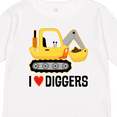 thumbnail image 4 of Inktastic Construction Truck I Love Diggers Boys or Girls Long Sleeve Toddler T-Shirt, 4 of 5