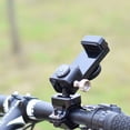 thumbnail image 2 of Greeniant Soporte para teléfono móvil de bicicleta 360 grados ajustable bicicleta de montaña motocicleta manillar anticaída soporte de carretera Ciclismo Negro con luz Greeniant  OD023170-02B, 2 of 6