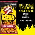 Slim Jim Pork Rinds Hog Wild BBQ Fried Snacks, Keto Friendly, 4.5 oz