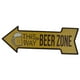 thumbnail image 1 of Cartel de Chapa en Relieve Sunnimix Escudo Metal Señal de Carretera Cafe Forma de Flecha, 1 of 6