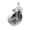 Swivel - No Brake - Silver, variant on Semi Steel Swivel Threaded Stem Caster - 4" Wheel & 10MM Stem