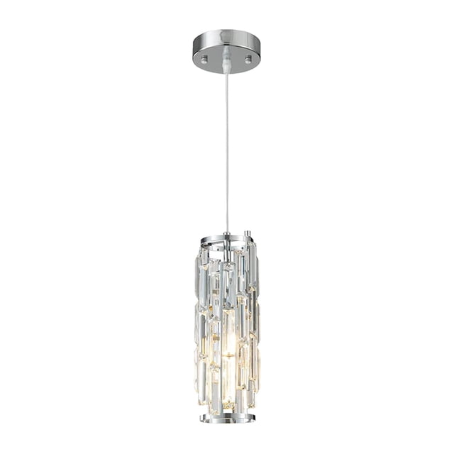 Lámpara colgante LED Salvador lujo elegancia moderna plata 10 cm 30 cm