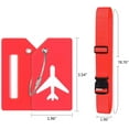 thumbnail image 5 of 8pcs Cross Suitcase Strap Travel Luggage Strap with Suitcase Identification Tag Suitcase Security: Travel Accessory: Suitcase straps: Strap for Suitcase: Luggage Strap Suitcase Belt Orange, 5 of 5