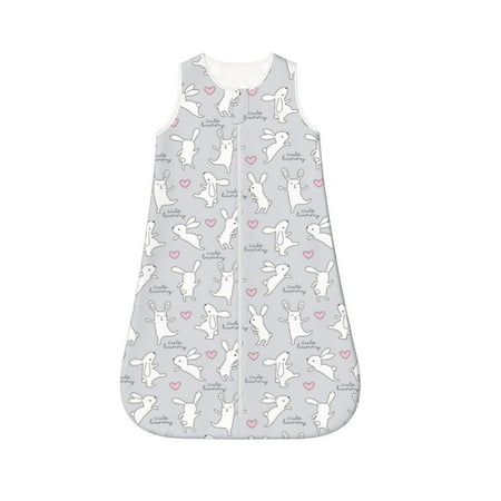 

Cauagu Fun Rabbit for Infant Wearable Blanket Unisex Girl Boy Swaddle Transition Sack - Newborn Essentials Sleep Clothes-Large