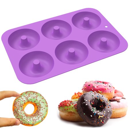 

Gotydi Silicone Donut Mold Non-Stick Donut Pan Easy Clean Microwave Safe for Baking Pastry Give as Gift