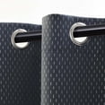 thumbnail image 2 of Superior Shimmer Blackout Curtains, Grommet Header, Set of 2, 42" X 96", Deep Gulf, 2 of 6