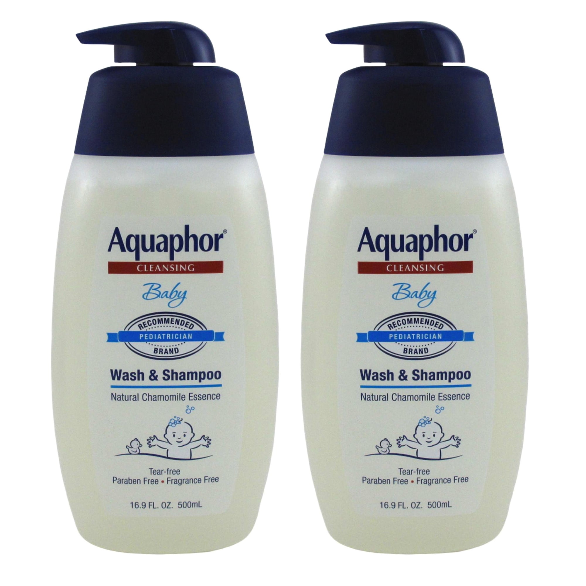 Aquaphor Baby Cleansing Wash & Shampoo 16oz Pump (Pack of 2)