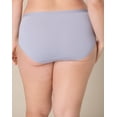 thumbnail image 2 of Playtex Microfiber Hipster Underwear Pack, Full Coverage, Moisture-Wicking, 3-Pack Silvrsatn/Silvrsatn/Silvrsatn 5XL Women's, 2 of 4