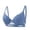 Blue, variant on Women's Lace and Steel Ring Bra with Comfortable Gathering Design, Thin Straps and Fashionable Back Detail for Everyday Wear, Date Nights, Light Exercise Gray 80B