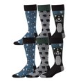 thumbnail image 2 of Gilbin's Mens Soft Stretchy Christmas Holiday Cool Casual Dress Socks, Assorted Designs Size 10-13 (Space), 2 of 2