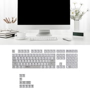 Only Keycap, Backlit Crystal Translucents Keycap 132Pcs MDAs Profile Thicken Keycaps for 61/62/68/71/81/84/