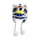 thumbnail image 1 of Qarigey Sombrero Tradición Estilo Chino Ganchillo Cálido con Pom Otoño e Invierno Sombreros azul niño, 1 of 1