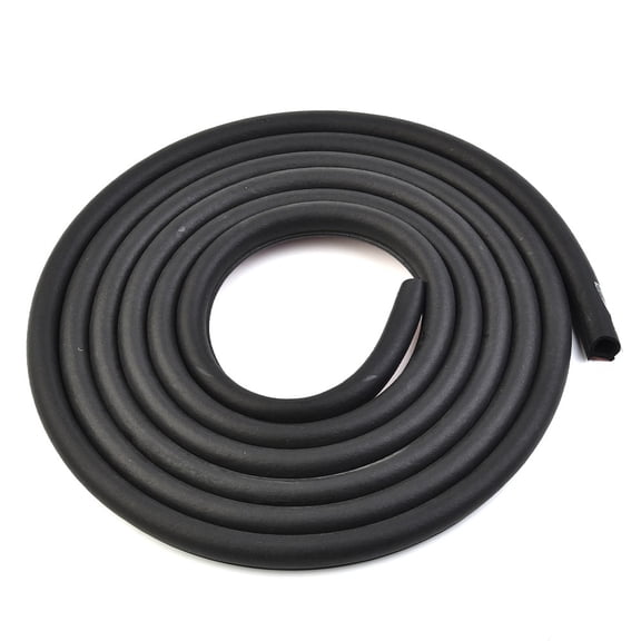 Car Door Rubber Seal Hollow Strip, Universal Weatherstrip Big Dshape, Enhance Leakproofness, Soundproof And Waterproof Black Fangkenuo