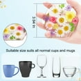 thumbnail image 4 of OOK Dried Flower Drink Coasters, Floral Resin Drink Cup Mat Non-Slip Cute Hexagon Coasters for Drink Coffee Table Wooden Desk Kitchen Bar Mugs Home Decor, 4 of 6