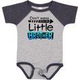 thumbnail image 3 of Inktastic Don't Mess with my Little Brother Boys or Girls Baby Bodysuit, 3 of 5