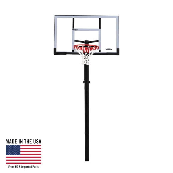 Lifetime 54-Inch Shatterproof Adjustable Portable Basketball Hoop with Power Lift Adjustment & Slam-It Pro Rim – Model 90698-Outdoor Play