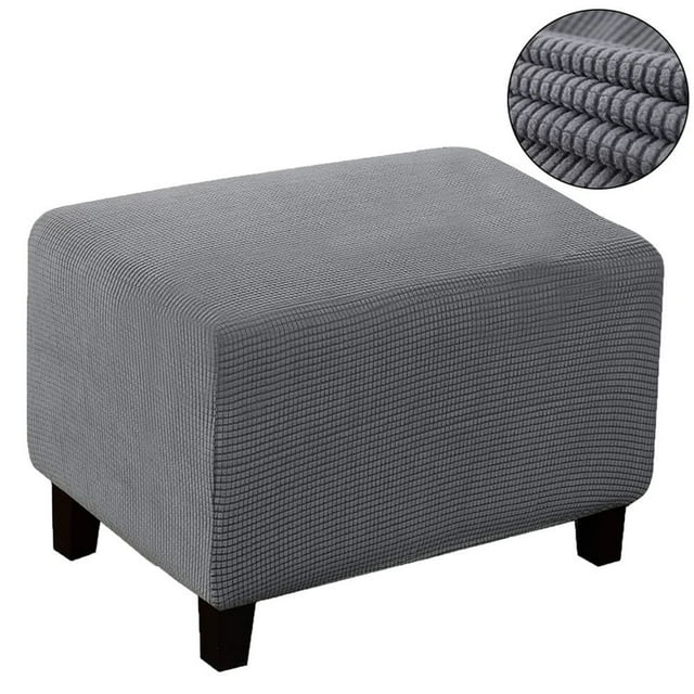 Sexy Dance Slipcover Stretch Protector Soft Universial Multi Colors Footrest Cover Waterproof Polyester Rectangle Larger Size Folding Dark Gray Checked Hairpin Stool Set S Code Trumpet