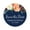 Navy Blue, variant on Darling Souvenir Round 45 Pcs Floral Save The Date Stickers Wedding Personalized Bride Groom Names And Date Envelope Seals - Orange