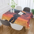 thumbnail image 2 of Yayeee Tablecloths for Rectangular Tables 54 x 54 inch Party Table Cover, Astronaut at Dawn, 2 of 6