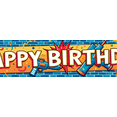 thumbnail image 3 of Comic Style Happy Birthday Banner with Toy Guns and Target Elements Background Backdrop Decor Party Supplies Birthday Decoration Photography Props Birthday Party Decorations, 3 of 7