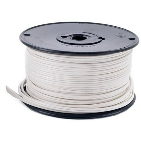 Queens of Christmas ZIPCord-1000-18W Wire zipCord 18 Gauge White SPT-1 1000 feet spool