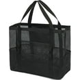 thumbnail image 1 of Mesh Beach Bag, Extra Large Beach Tote with Zipper Pocket Pool Bag for Cruise/Swim/Vacation Essentials, 1 of 8